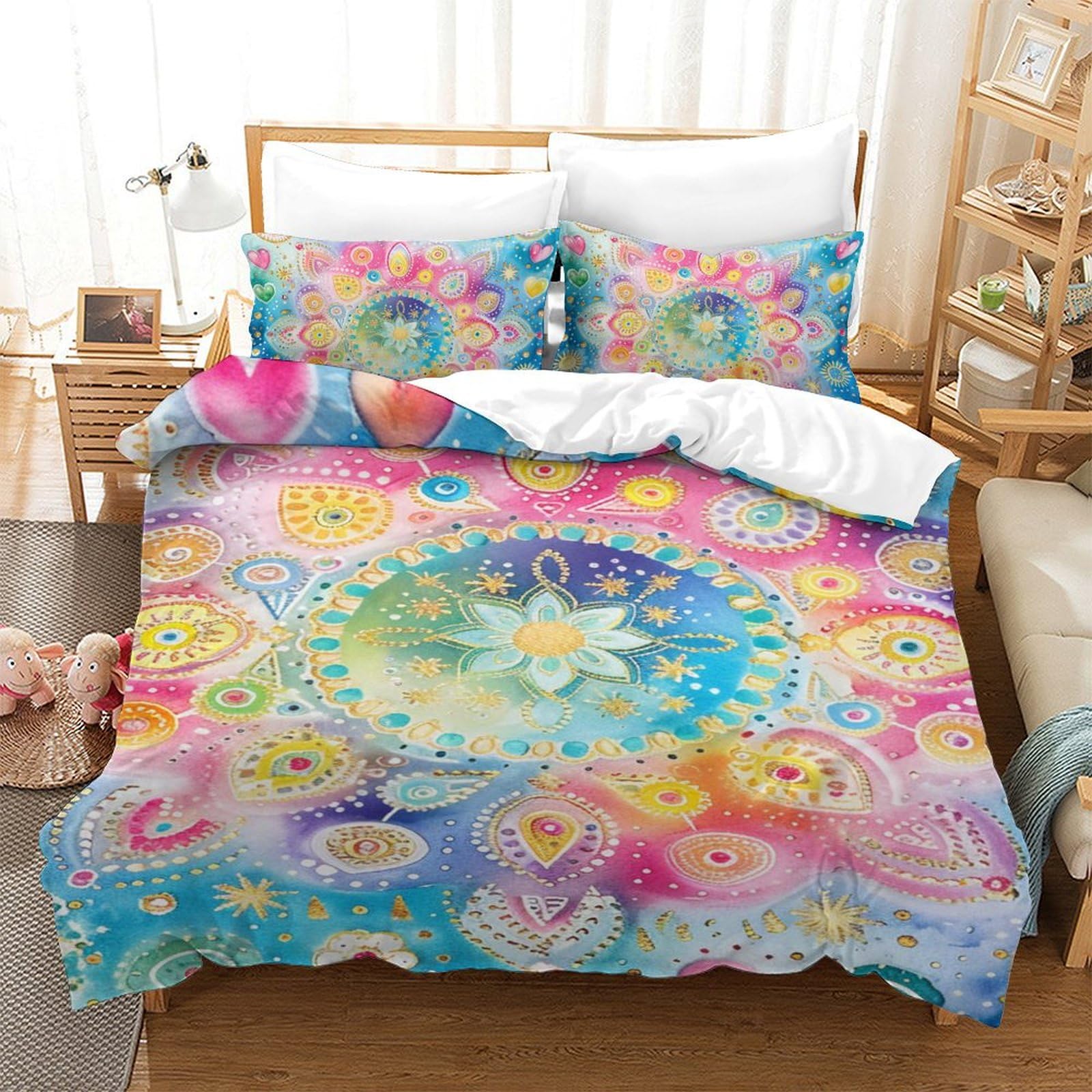 Linge de lit Man Bat parure housse de couette microfibre 3D 140x200 avec taie
