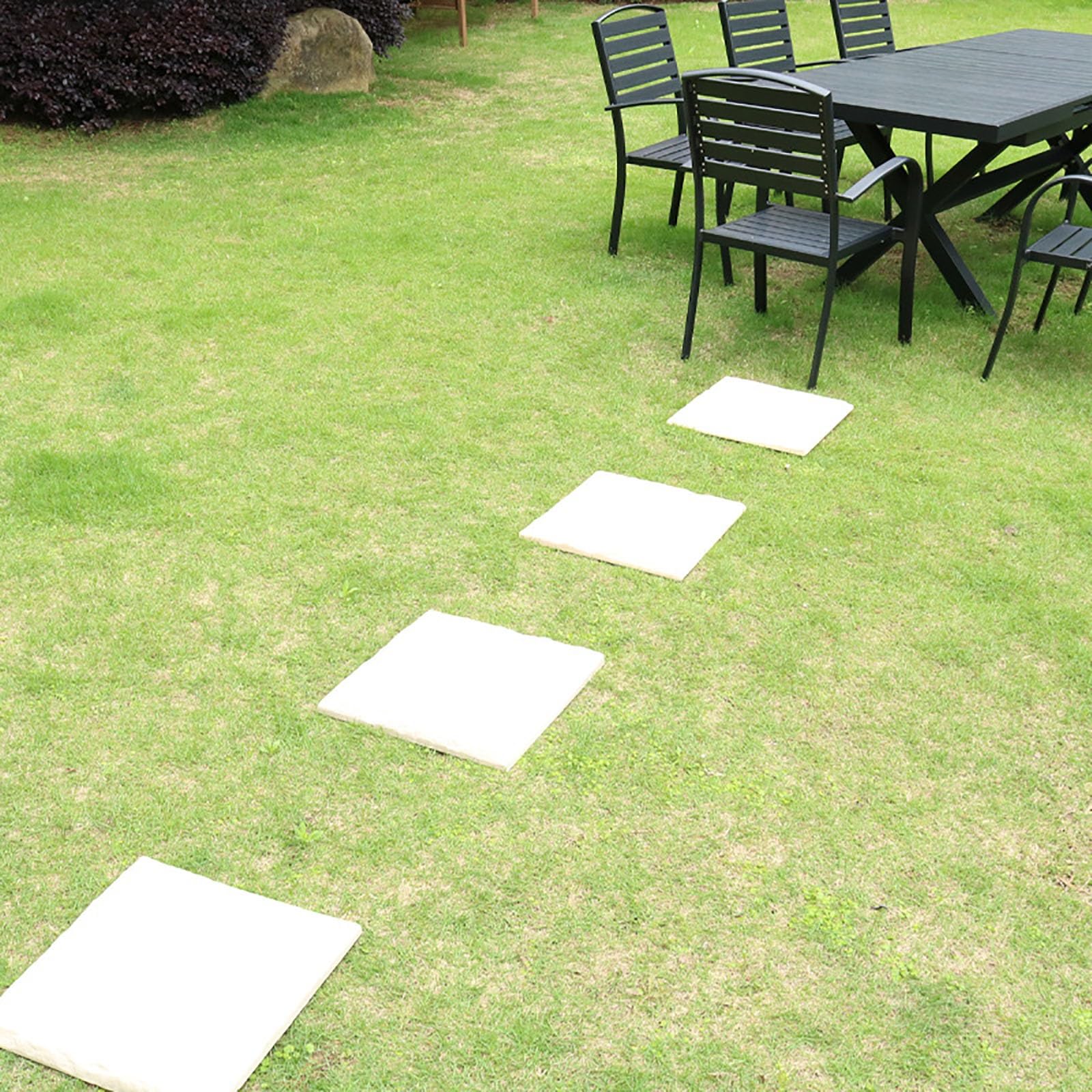 Stepping Stones Home Depot 4pc Decorative Stepping Stones With Stakes -  Resin Garden Path Pavers In Multiple Shapes Obstacle Course For Kids, image size:1600x1600