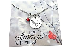 Cardinal Pendant Necklace - I Am Always With You Memorial Necklace
