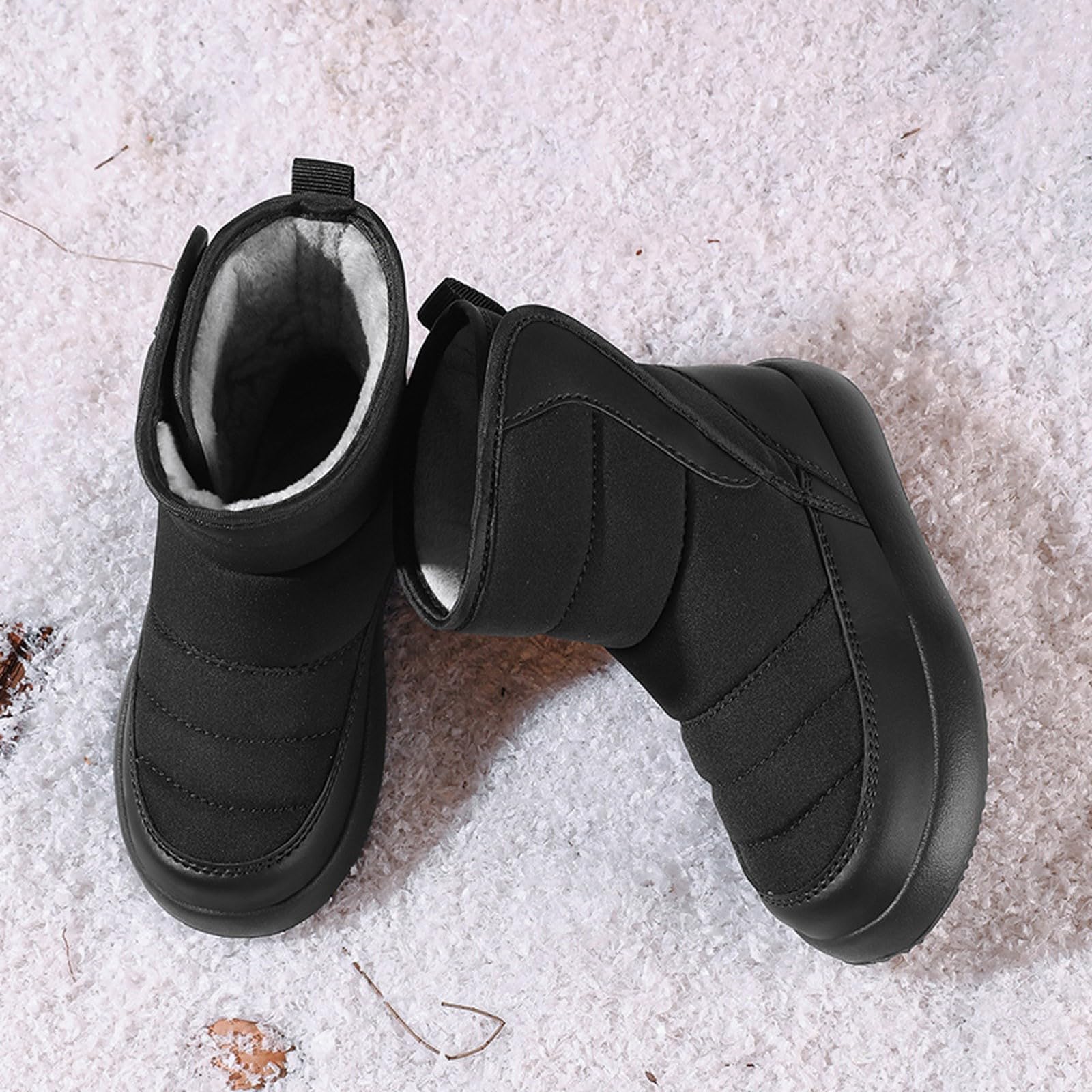 Stivali da Neve per Bambini Bambini Moda Calzature da Escursionismo Stivali Piatti alla Moda Comodi Suola Morbida Autunnali Invernali Scarpine Primi Passi per Autunno e Inverno