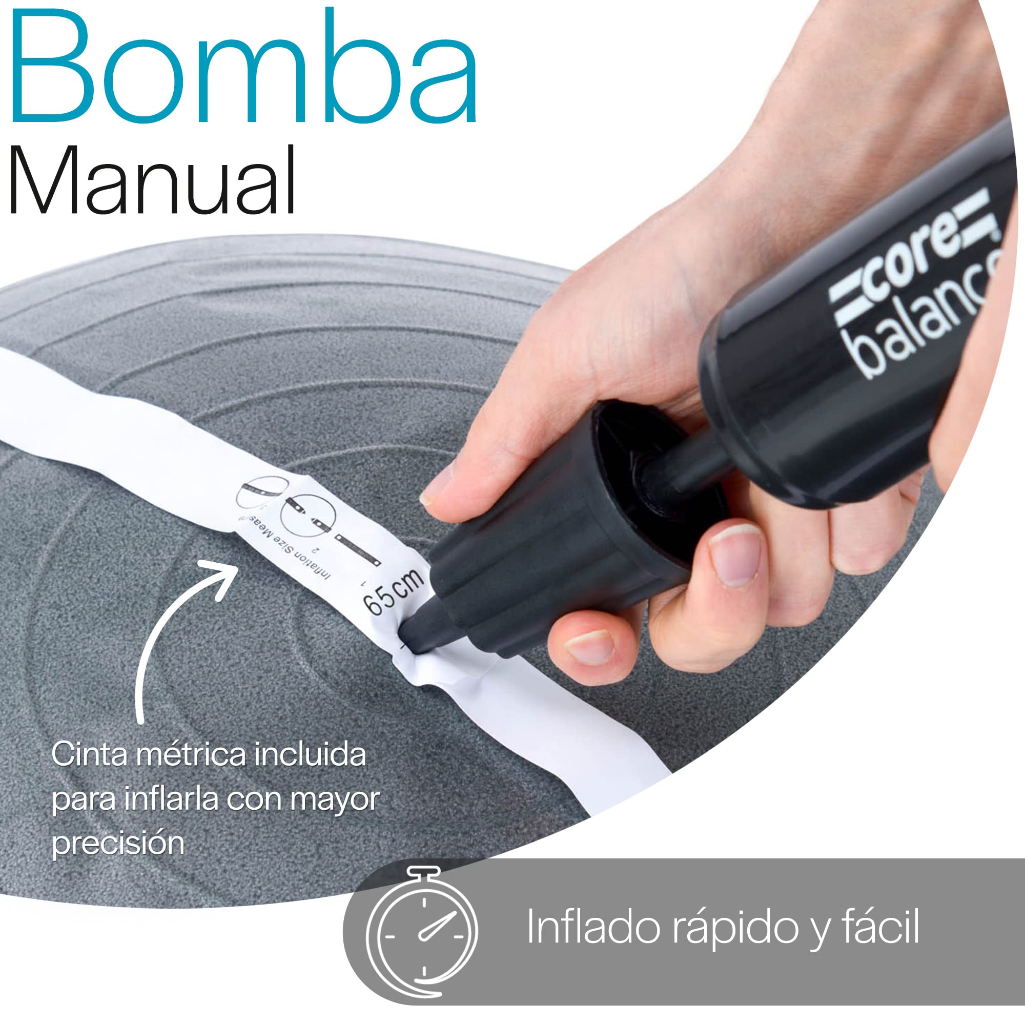 Pelota de Pilates Fitball 55cm 65cm 75cm 85cm con Hinchador