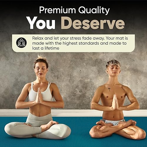 Miniatura 7 de Gorilla Mats Tapete de yoga grande de alta calidad, 0.236 x 0.157 x 0.315in, extra grueso y ultra cómodo, no tóxico, antideslizante, tapete de