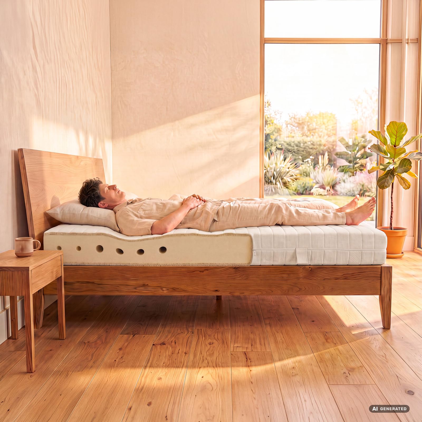 allnatura Supra-Comfort - Colchón de látex natural con 7 zonas, 90 x 200 cm, H3 med