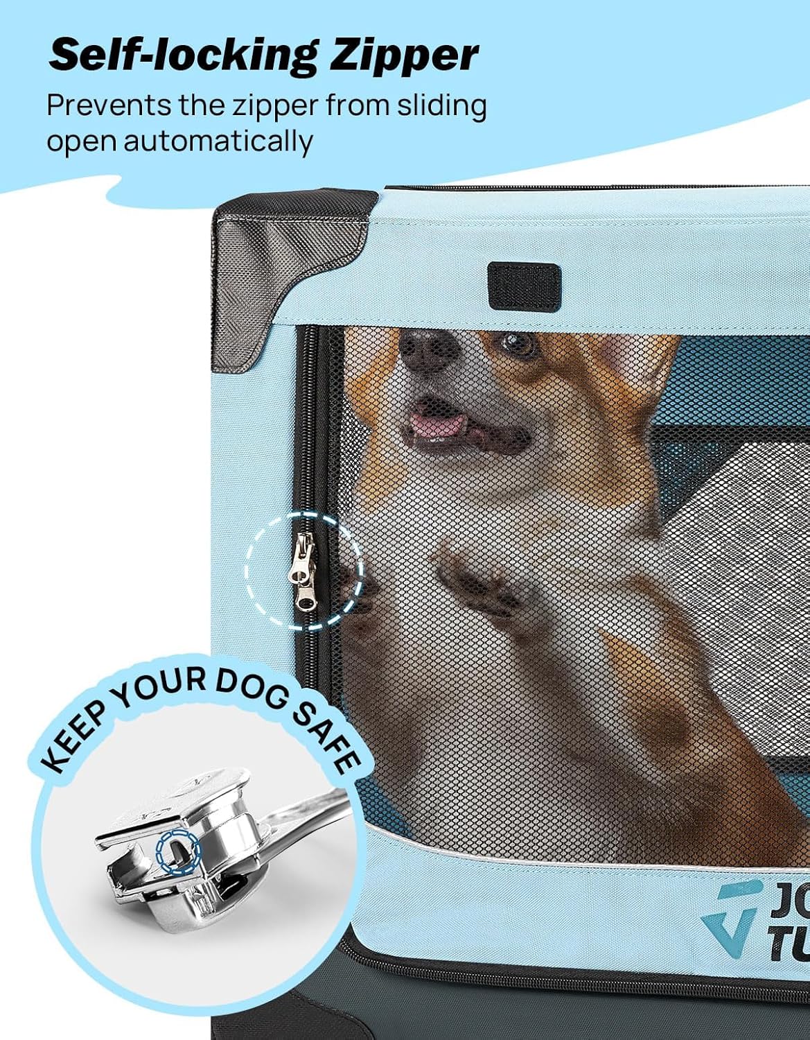 Ideal Travel Companion: JOYTUTUS Collapsible Dog Crate Review