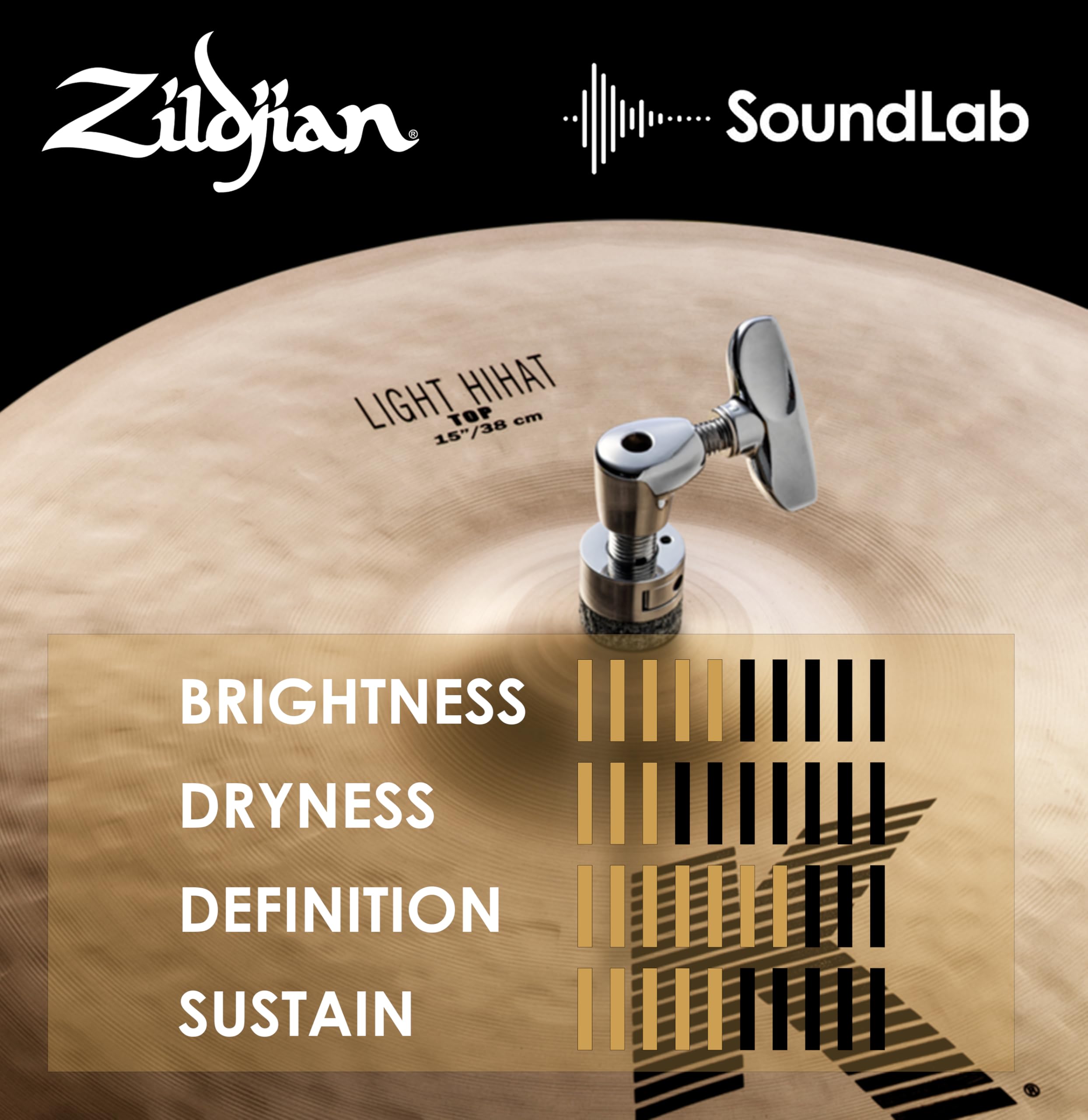 Zildjian K' Light HiHat 15", Traditional Finish - HiHat