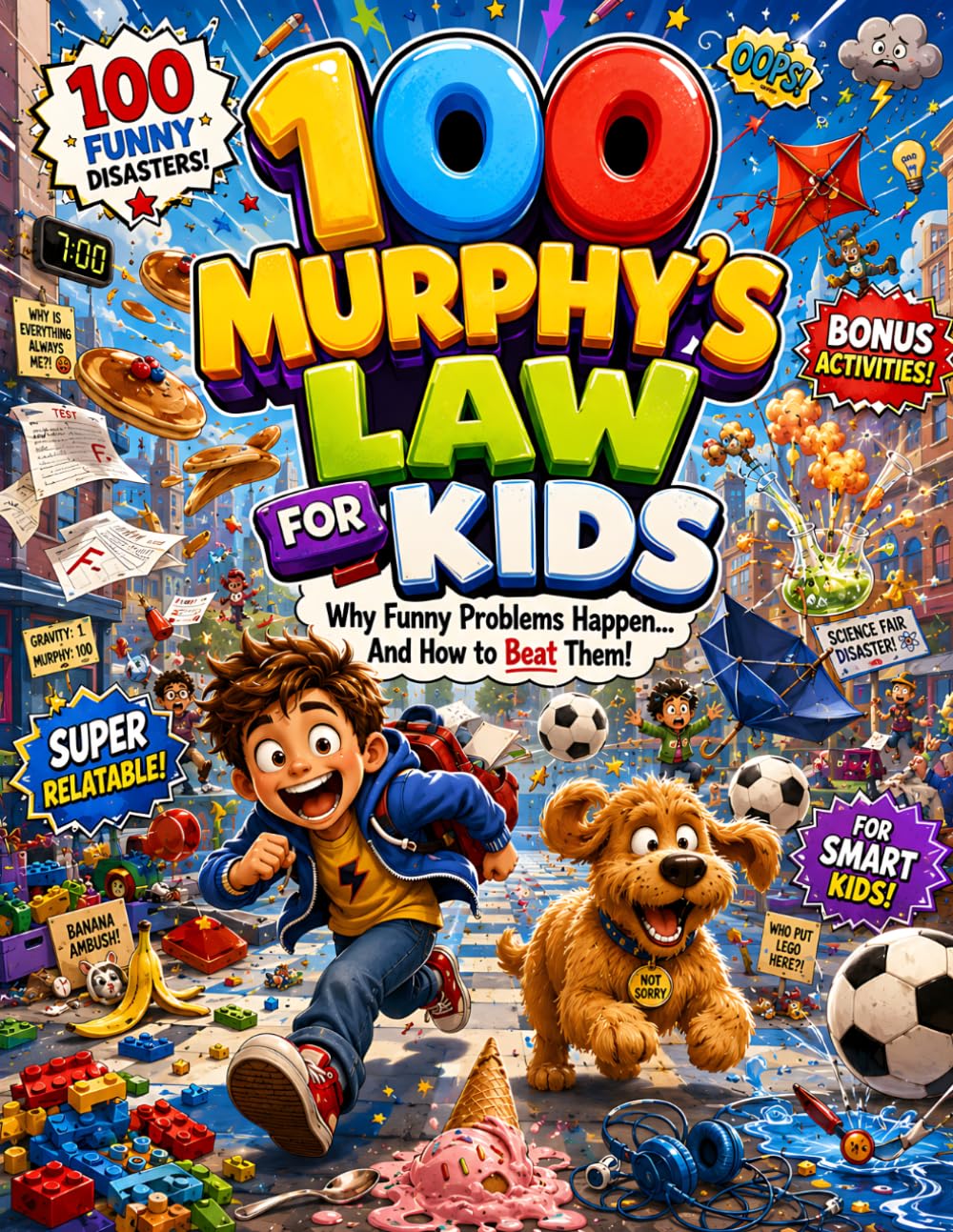 100 Murphy's Law For Kids: Funny Real-Life Disasters, Smart Life Lessons, and Laugh-Out-Loud Moments Every Child Will Love
