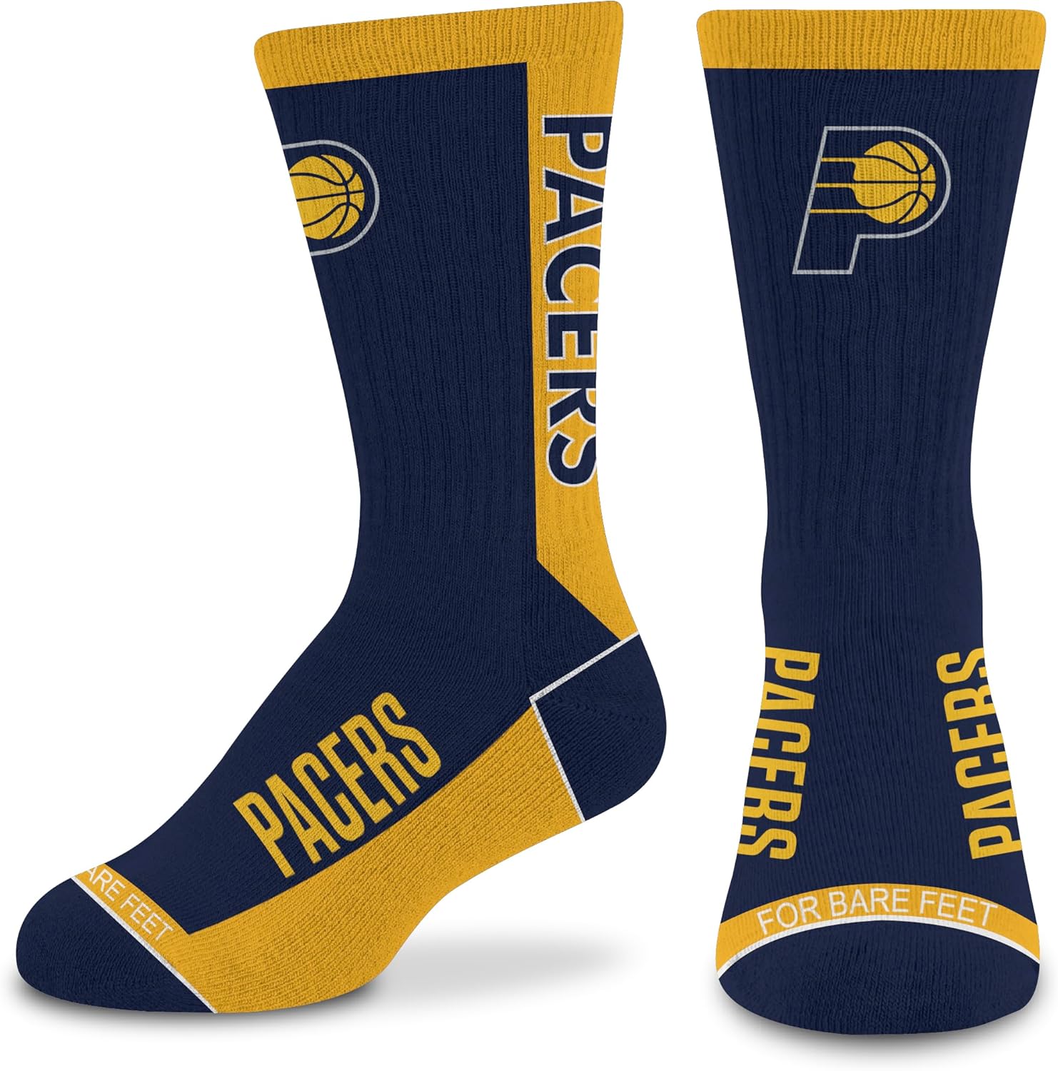 For Bare Feet NBA Unisex Kids Nba Mvp Crew Sock Youth