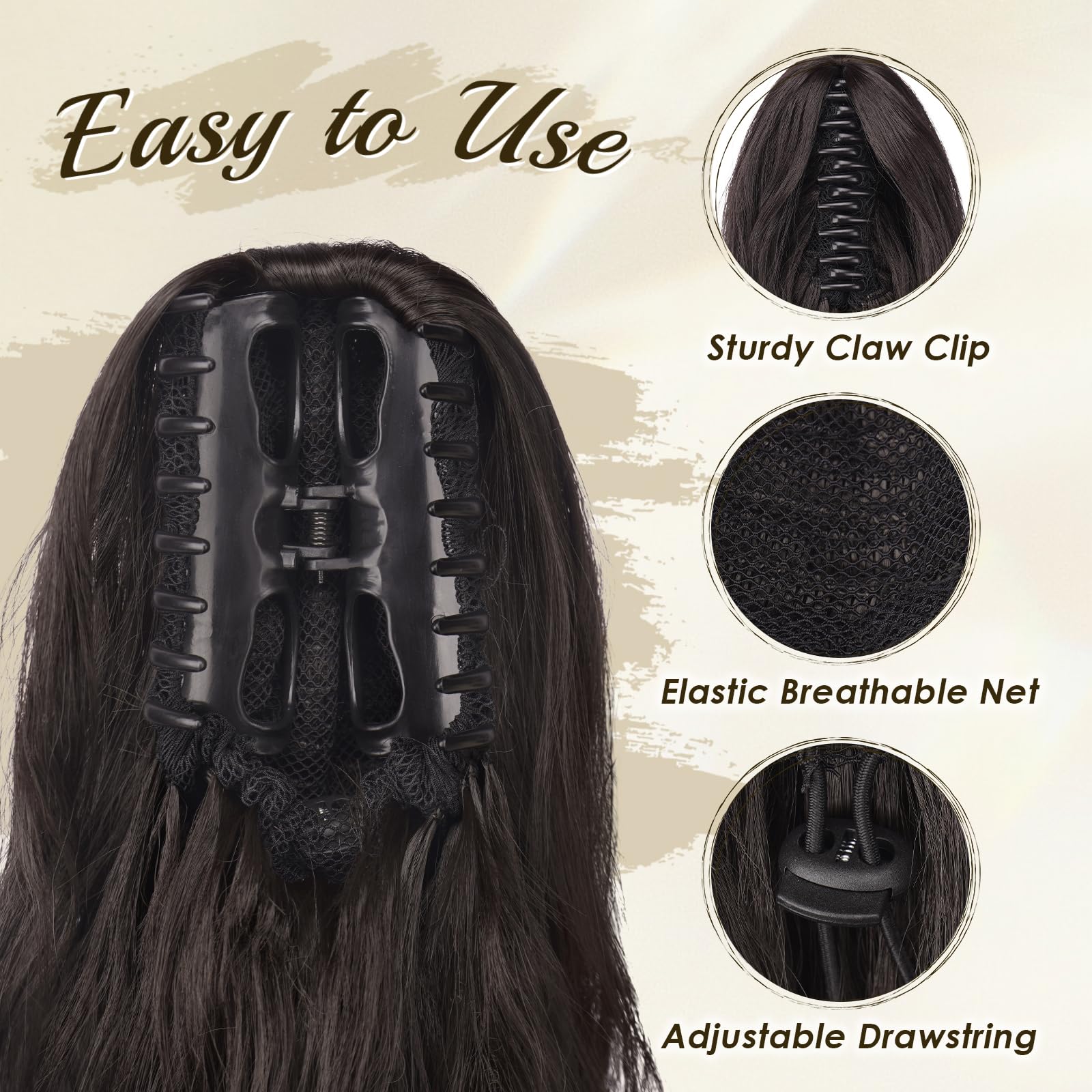 FESHFEN Ponytail Extensions - Image 3