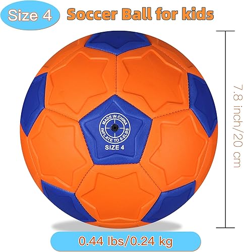 Miniatura 4 de Curve - Balón de fútbol tamaño 4, pelotas suaves para exteriores e interiores, pelota de fútbol tamaño 4 para niños y niñas