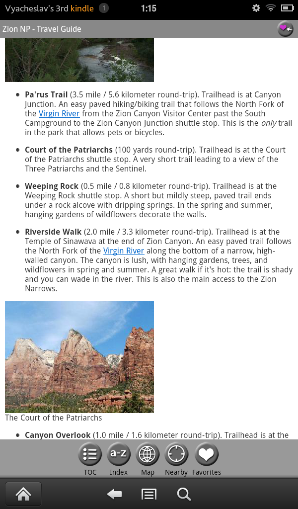 Zion National Park FREE Travel GuideAmazon.esAppstore for Android