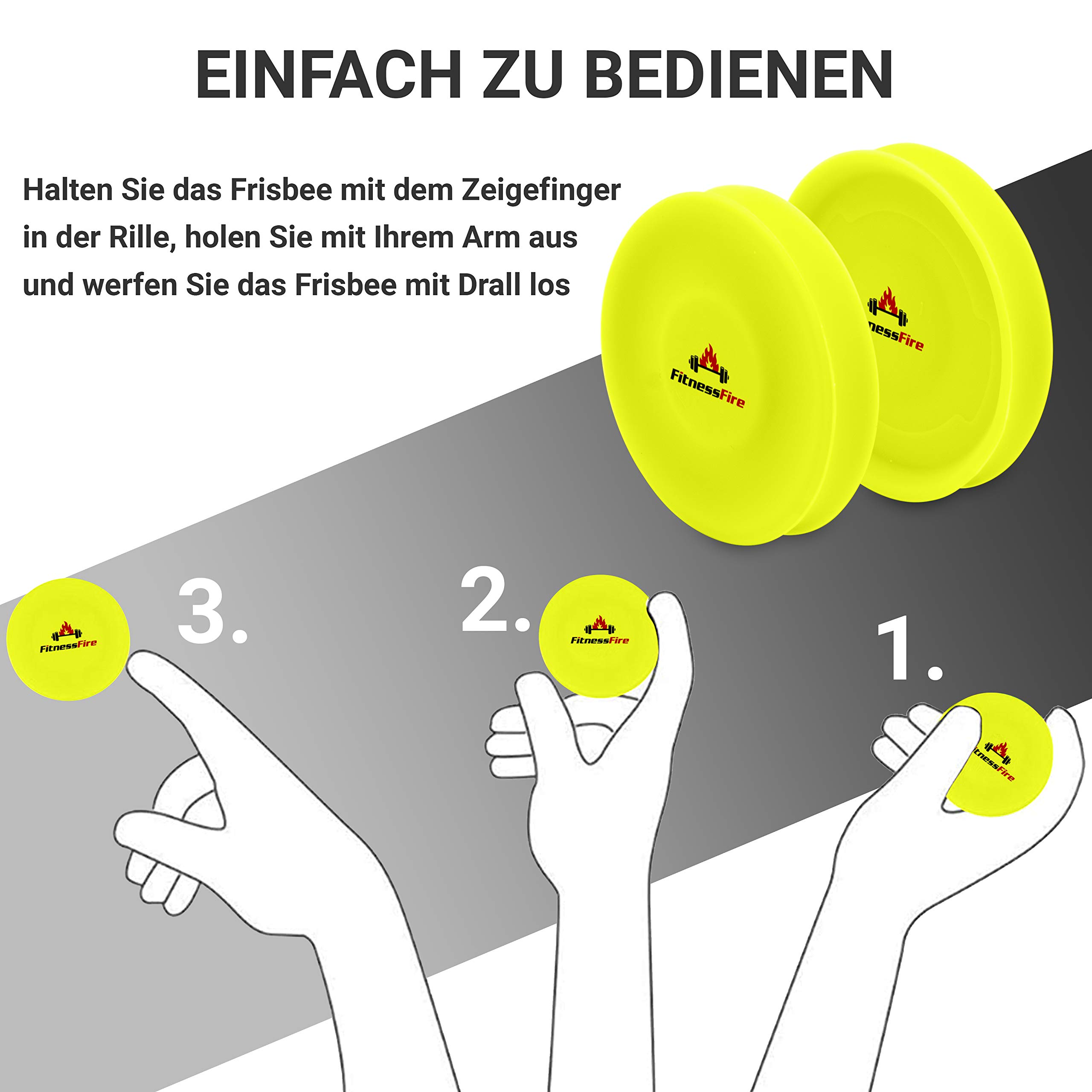 Set of 3 mini frisbee, the small frisbee disc flies over 60 metres, the new trend sport, alternative to ordinary Frisbeesport - Image 4