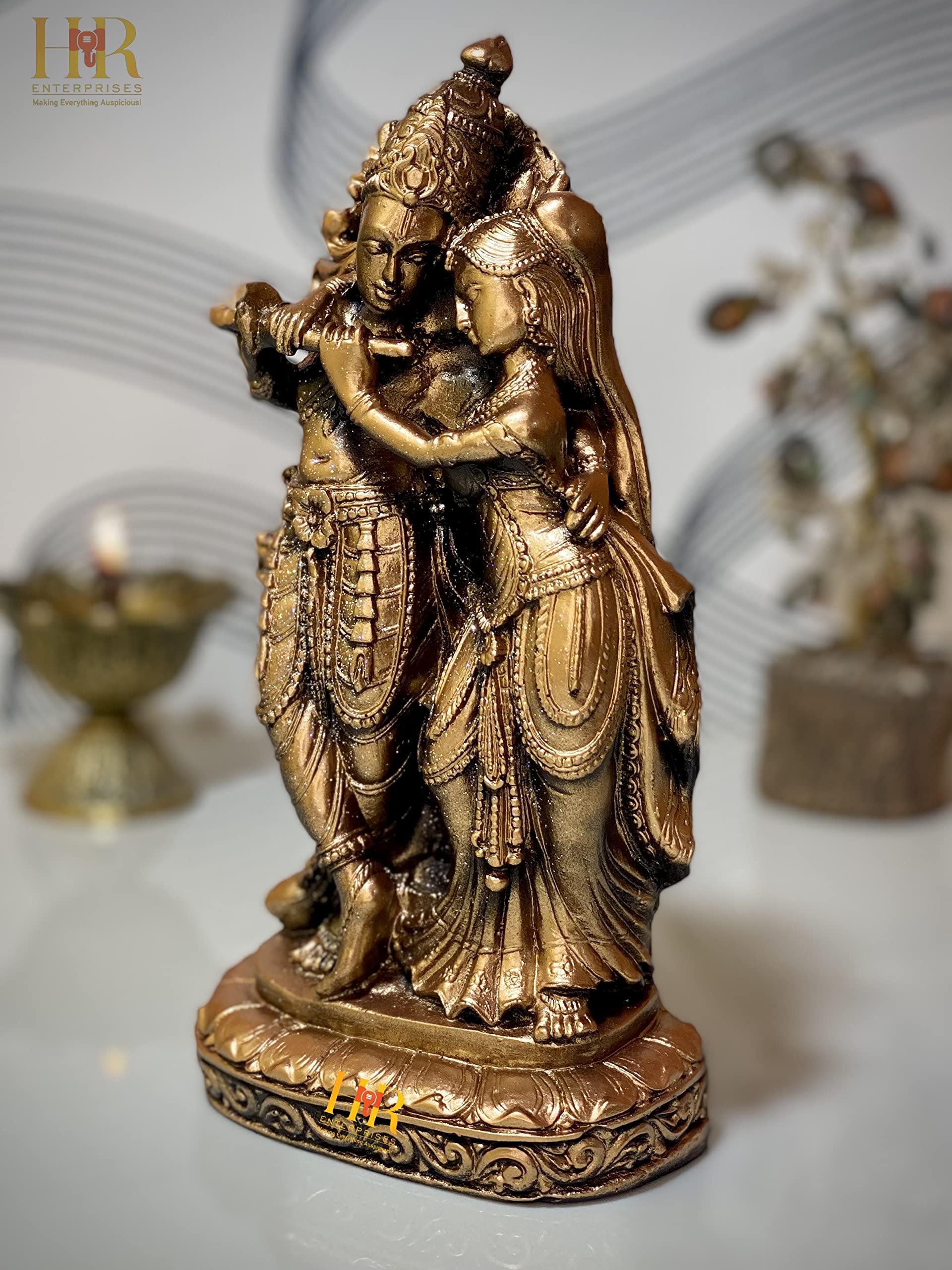 Radha Krishna Statue - Hindu God Idol -2
