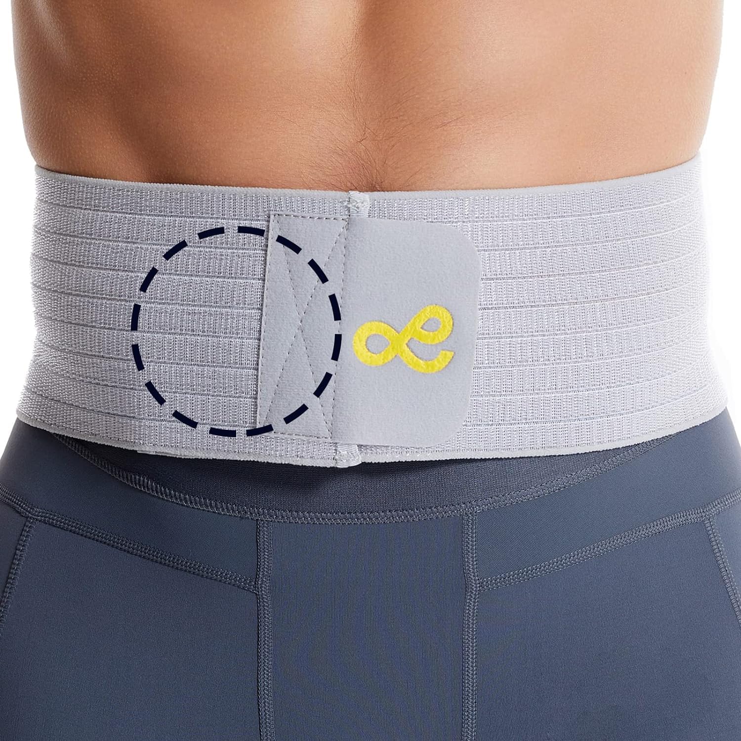 Umbilical Hernia Belt for Men & Women, Abdominal Binder Adjustable Truss Support with Compression Pads for Naval, Ventral, Incisional, Epigastric, Belly Button Hernias, Pre Post Surgery,Super Breathable-L