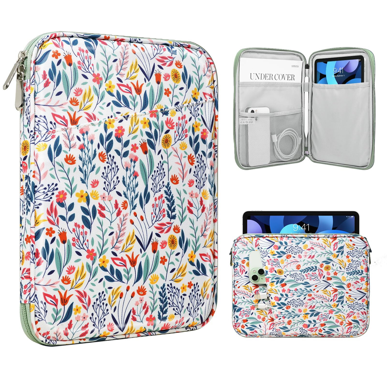 TiMOVO 9-11" Tablet Sleeve Bag for iPad 11-inch A16 2025, iPad 10.9"/10.2"| Air 11 Inch/5th/4th Gen. 10.9", Galaxy Tab A9+/A11Plus 11", Protective Bag