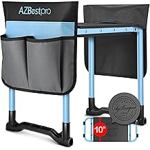 Garden Kneeler and Seat, Upgraded Foldable Heavy Duty Gardening Stool - Widened to 10" Stable Wear-Resistant Prevent Knee and Back Pain, Bench High-End 2 Large Tool Bags Gift for Men Women