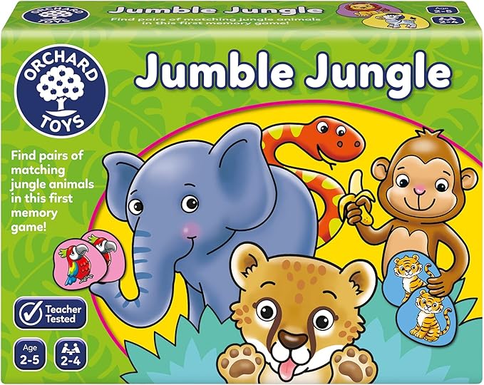 Orchard Toys Jumble Jungle Game, A Fun First Matching Educational Game