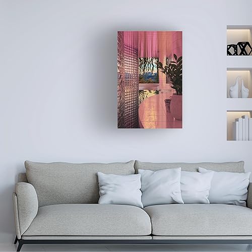 Miniatura 2 de Trademark Fine Art DEKIMBE MURRAY - Lienzo decorativo para pared, diseño de piscina interior para sala de estar, dormitorio u oficina