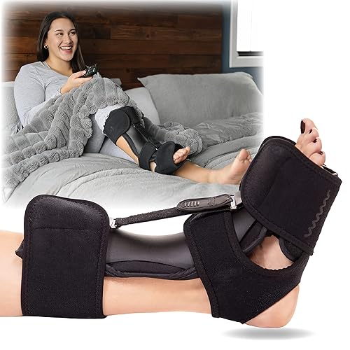 BraceAbility Soporte para fascitis plantar nueva actualización de férula nocturna dorsal 2022 para tratamiento de tendinitis de Aquiles estiramiento BraceAbility Soporte para fascitis plantar nueva actualización de férula nocturna dorsal 2022 para tratamiento de tendinitis de Aquiles estiramiento