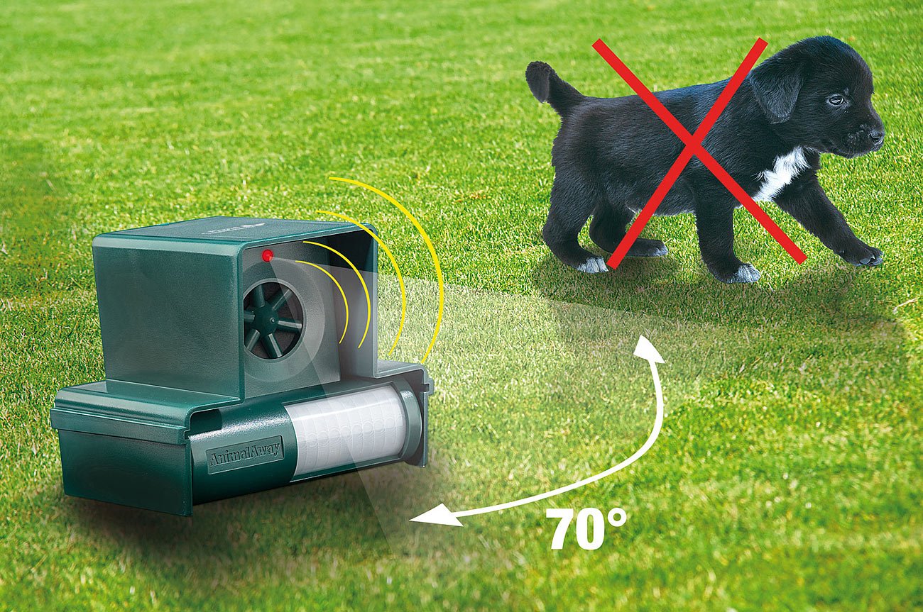 Royal Gardineer Katzenabwehr-Gerät 4er-Set – Wasserspritzender Tierschreck Mit PIR-Sensor, 120 M² Reichweite, Batteriebetrieben