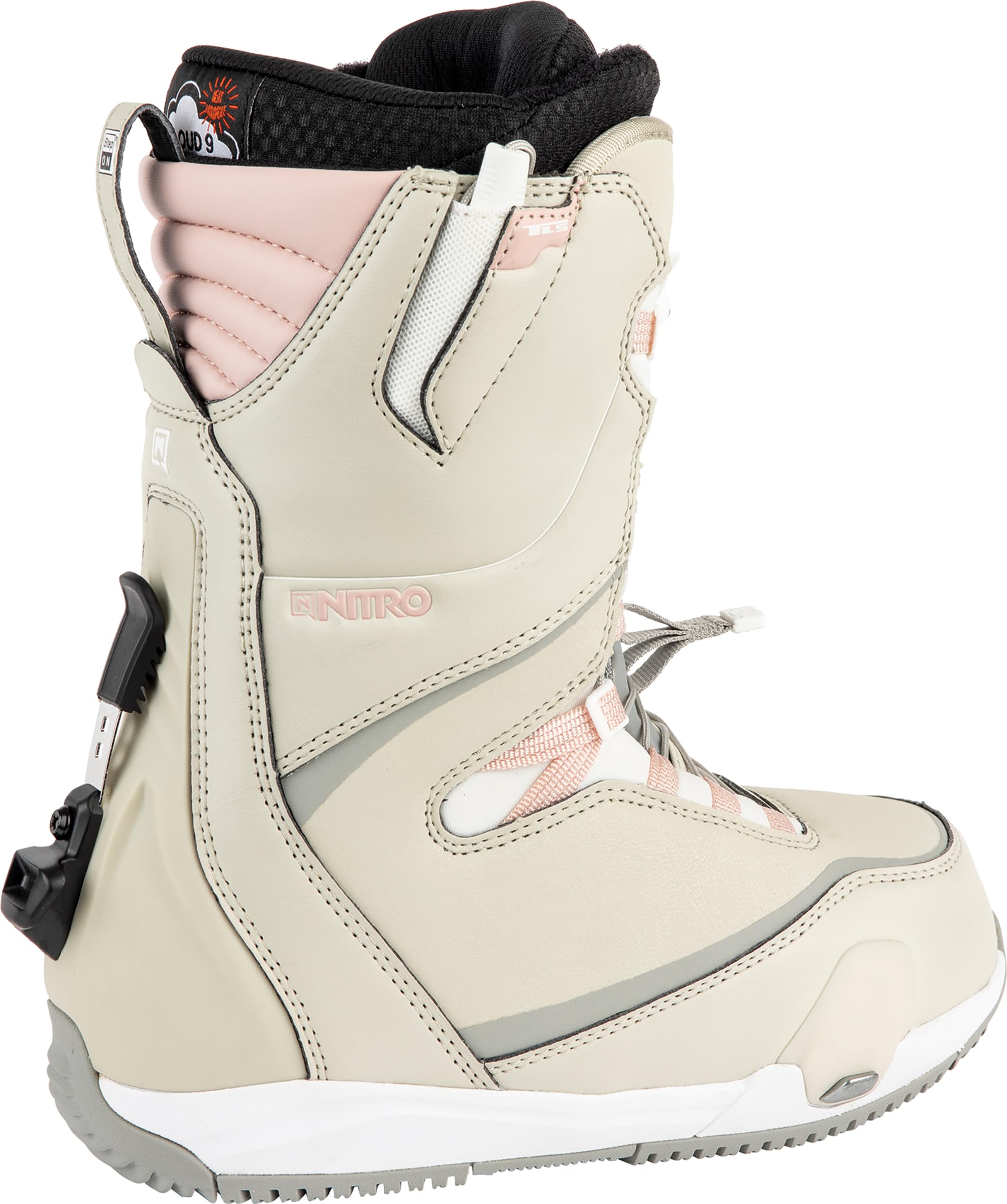 Nitro Damen CAVE TLS Step ON All Mountain Freestyle Freeride Schnellschnürsystem Boot Snowboardboot, Sand-Rose, 25.5