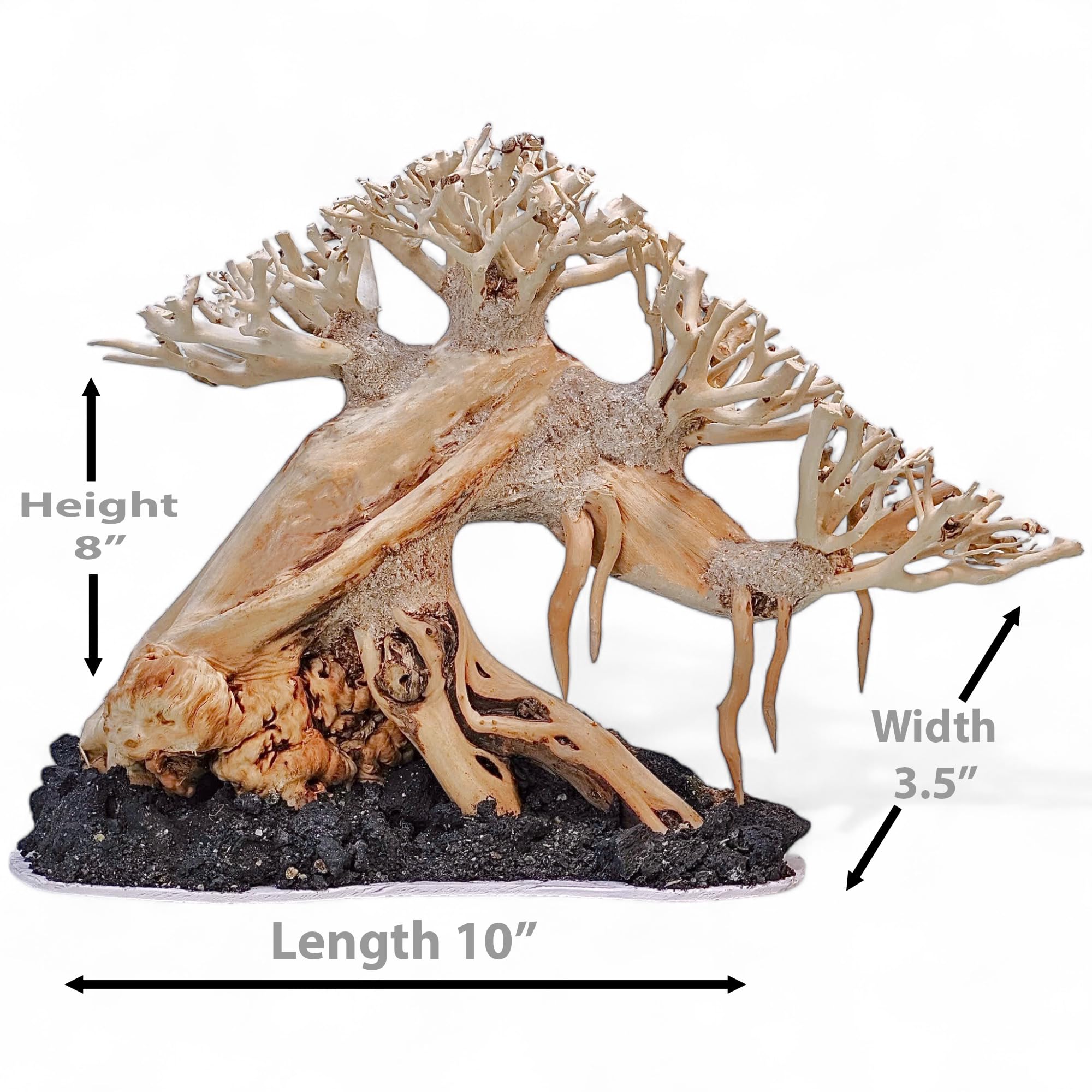 Kathson Aquarium Treibholz – 2 Stück, Natürliche Dekoration Für Aquarium & Terrarium, Verschiedene Größen Kathson Aquarium Treibholz – 2 Stück, Natürliche Dekoration Für Aquarium & Terrarium, Verschiedene Größen