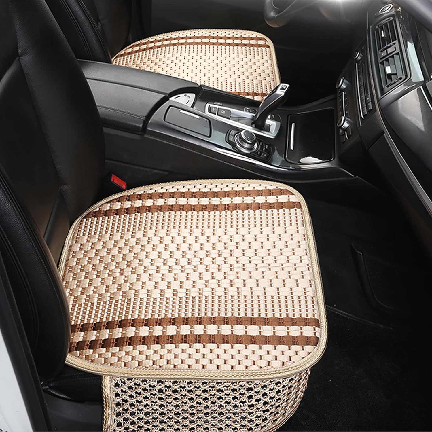 Dyshuai 2 Pcs Front Car Seat Covers, Padded Seat Cushion