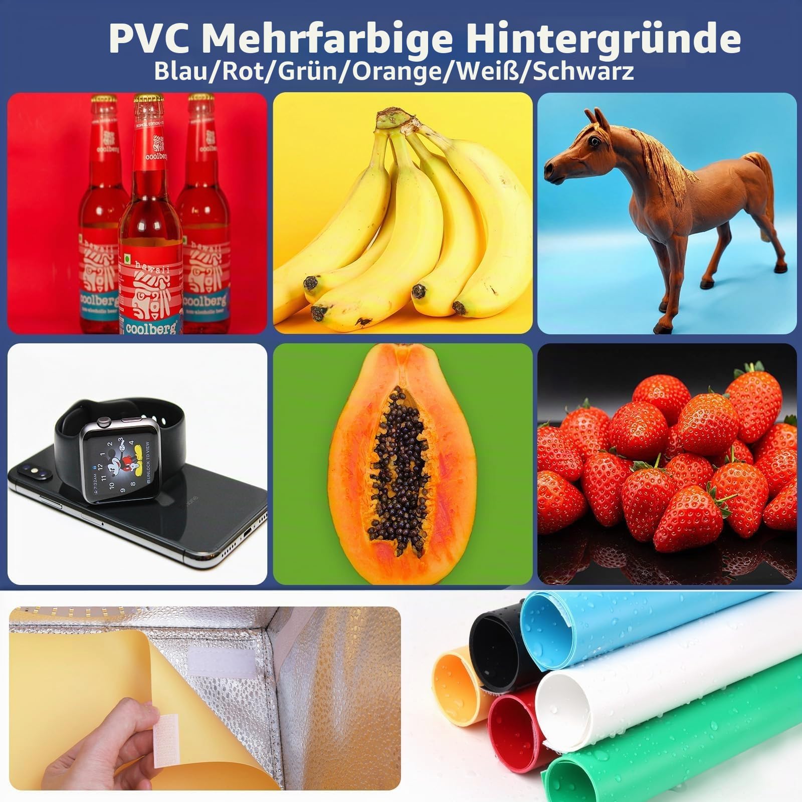 Fotobox Produktfotografie 40x40cm USB-C Kompatibel, Upgraded 18W Fotostudio 5700K dimmbare 180 LEDs (CRI>97), 6 Hintergründe, 3 Lichtmodi – Lichtbox für Produktfotos, Schmuck