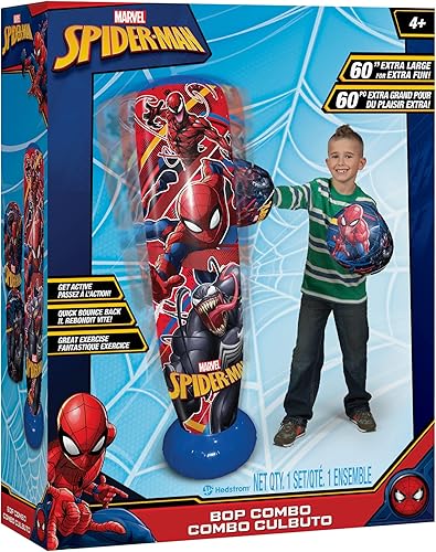 Miniatura 4 de Hedstrom Marvel Spiderman Bop - Saco de boxeo inflable, 60 pulgadas