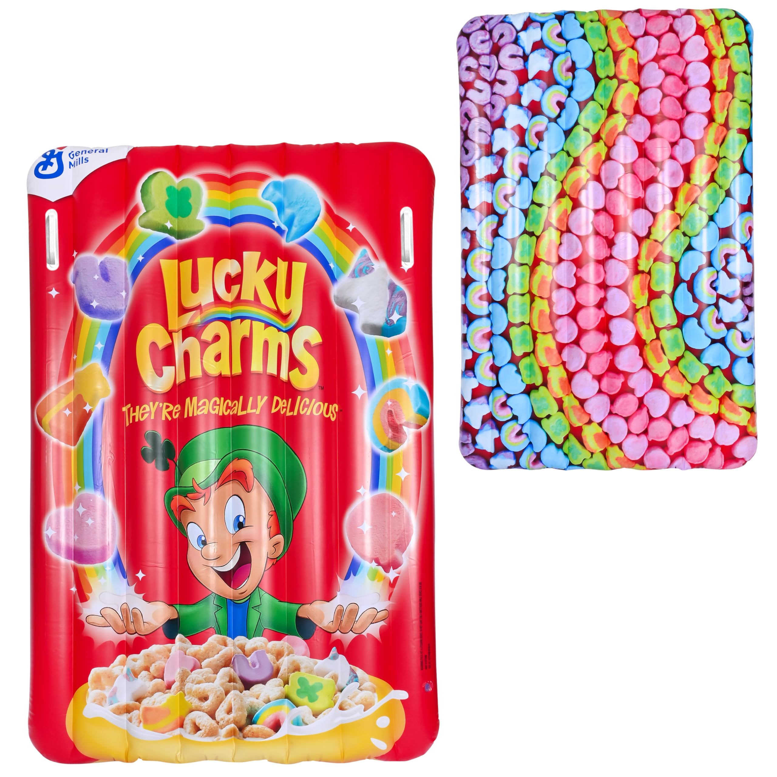 Photo 1 of Lucky Charms Pool Float with Handles, Double Sided Prints, 5.8ft Tall
