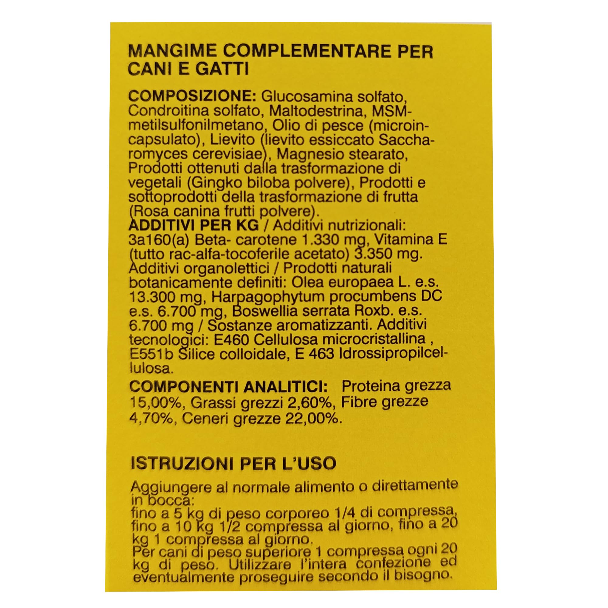 Eurekavet Support Condro Maxi 100 Compresse Integratore per Articolazioni Cani e Gatti | Condroprotettore per Cartilagini e Mobilità | con Glucosamina e MSM Supporto a Movimento e Benessere Quotidiano