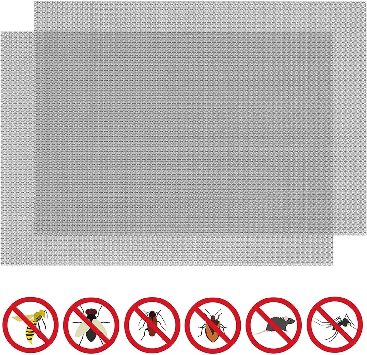 60/120 Mesh Stainless Steel Wire Cloth Sheet, 304 Metal Screen Fabric for Kitchen Cabinet Vent and Fine Filter Use