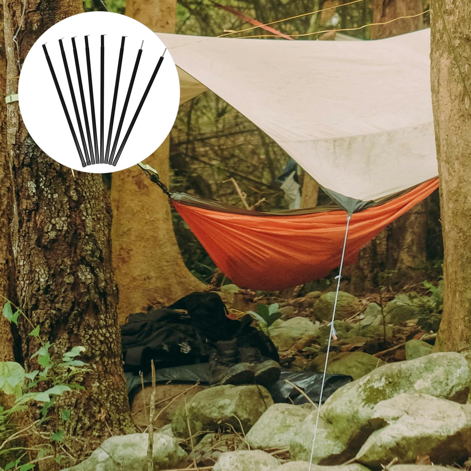 TOYANDONA Zeltstangen Set Für Campingzelte Planenstangen Als Ersatz-zeltstütze Befestigungsstange Für Zelte Und Baldachinen