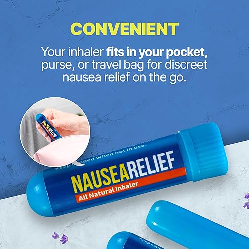 Miniatura 5 de Basic Vigor Paquete de 2 inhaladores de náuseas, aromaterapia para apoyo de quimioterapia, mareos por movimiento, mareos, etc.