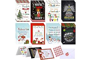 24 Sets Christmas Teacher Gift Cards Thank You Christmas Cards