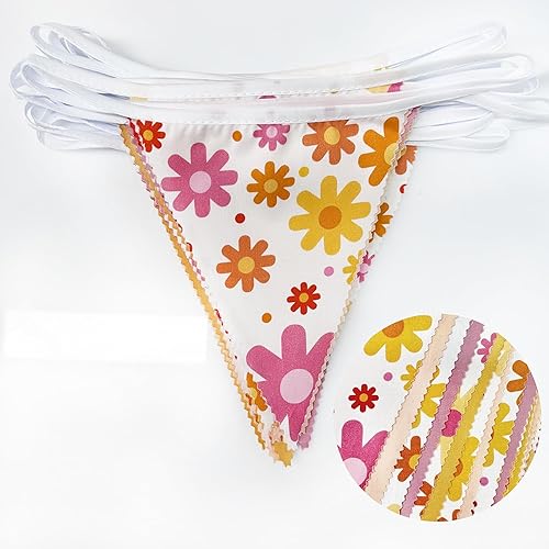 Miniatura 36 de Bandera triangular de tela de algodón para decoración de otoño, boda, cumpleaños, día de Acción de Gracias, hogar, guardería, jardín al aire libre