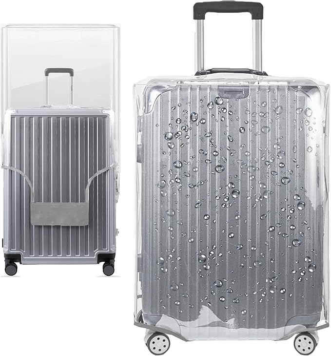 Amazon.com | Feybaul Luggage Cover 28 Inch TSA Approved,Full Clear 3mm ...