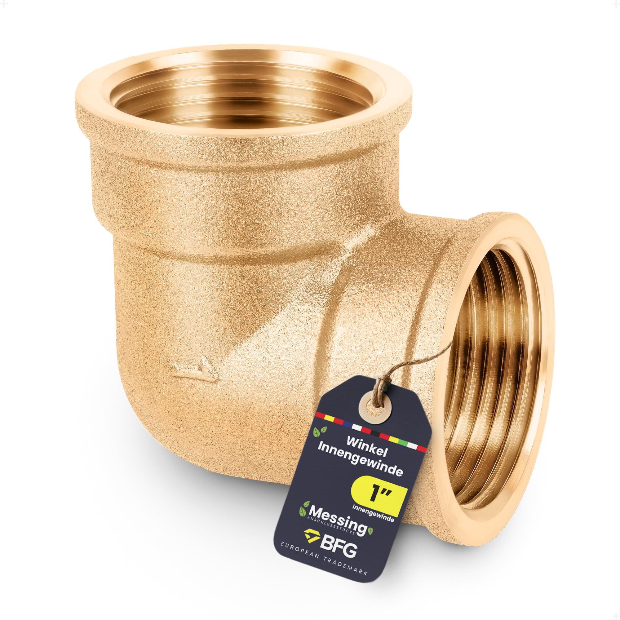 Union Doble De Bronce Roscado 1 Pulgada Jm