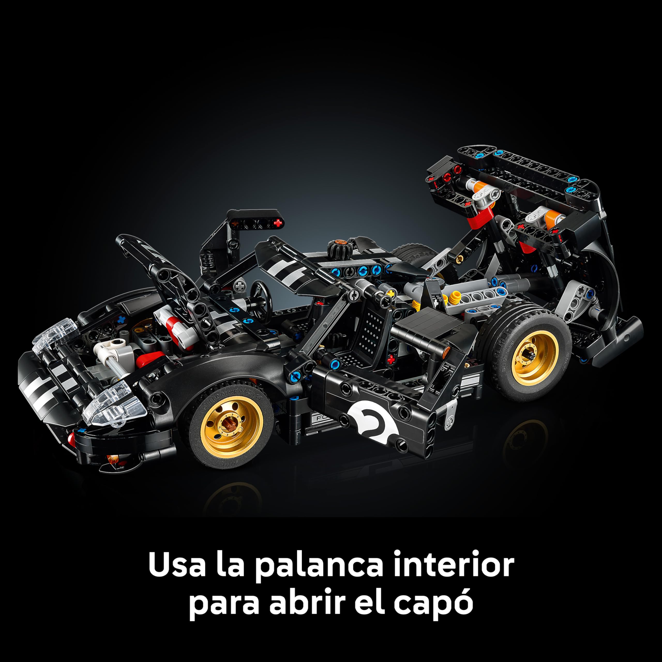 LEGO Technic Coche de Carreras Ford GT40 MKII de 1966 - Maquetas para Construir para Adultos - Coche de Colección con Motor V8 para Montar y Detalles - Regalo para Hombres y Fans del Motor 42223