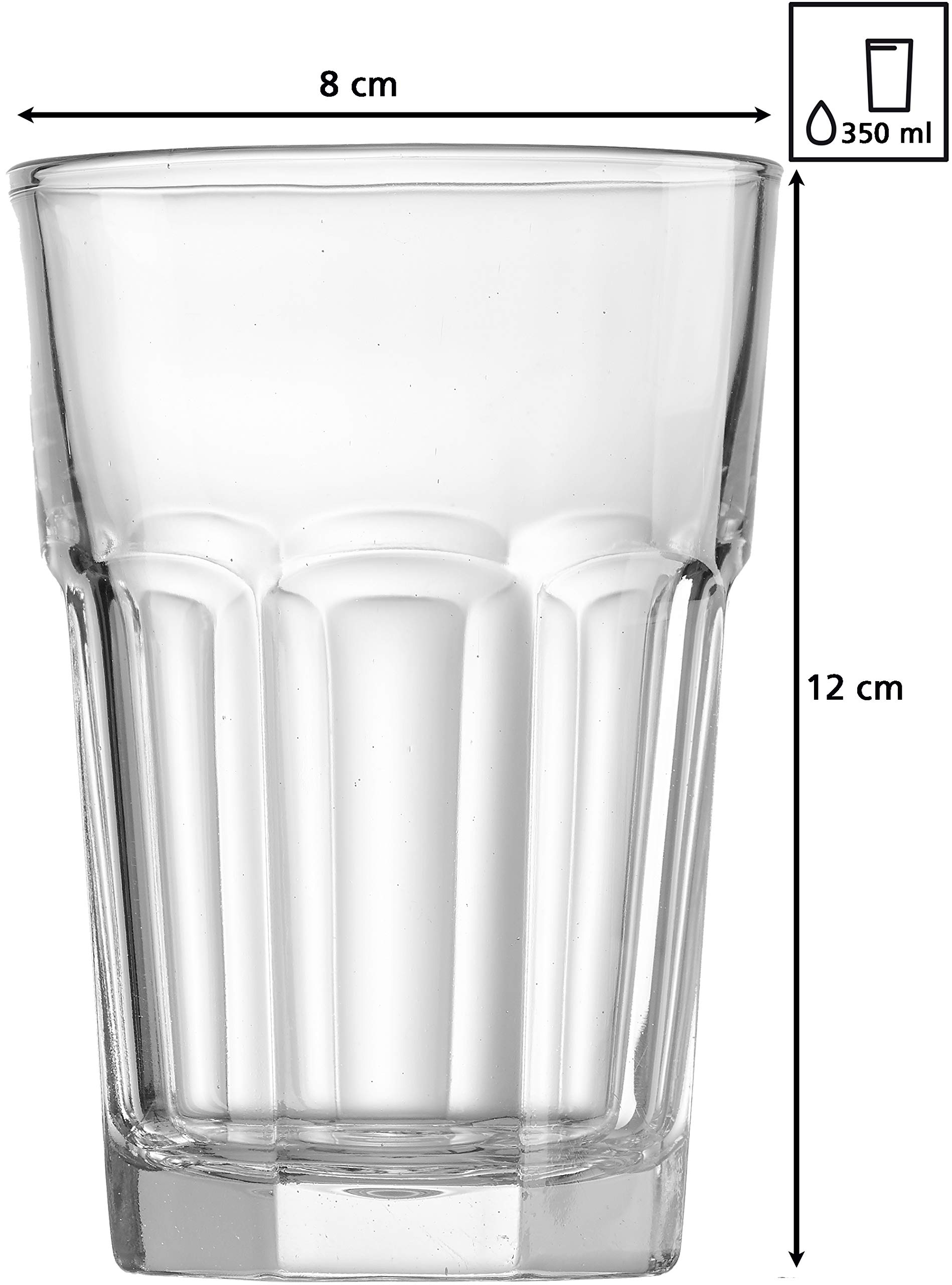Ritzenhoff & Breker Longdrinkgläser-Set Riad 6-Piece 350ml, Glass