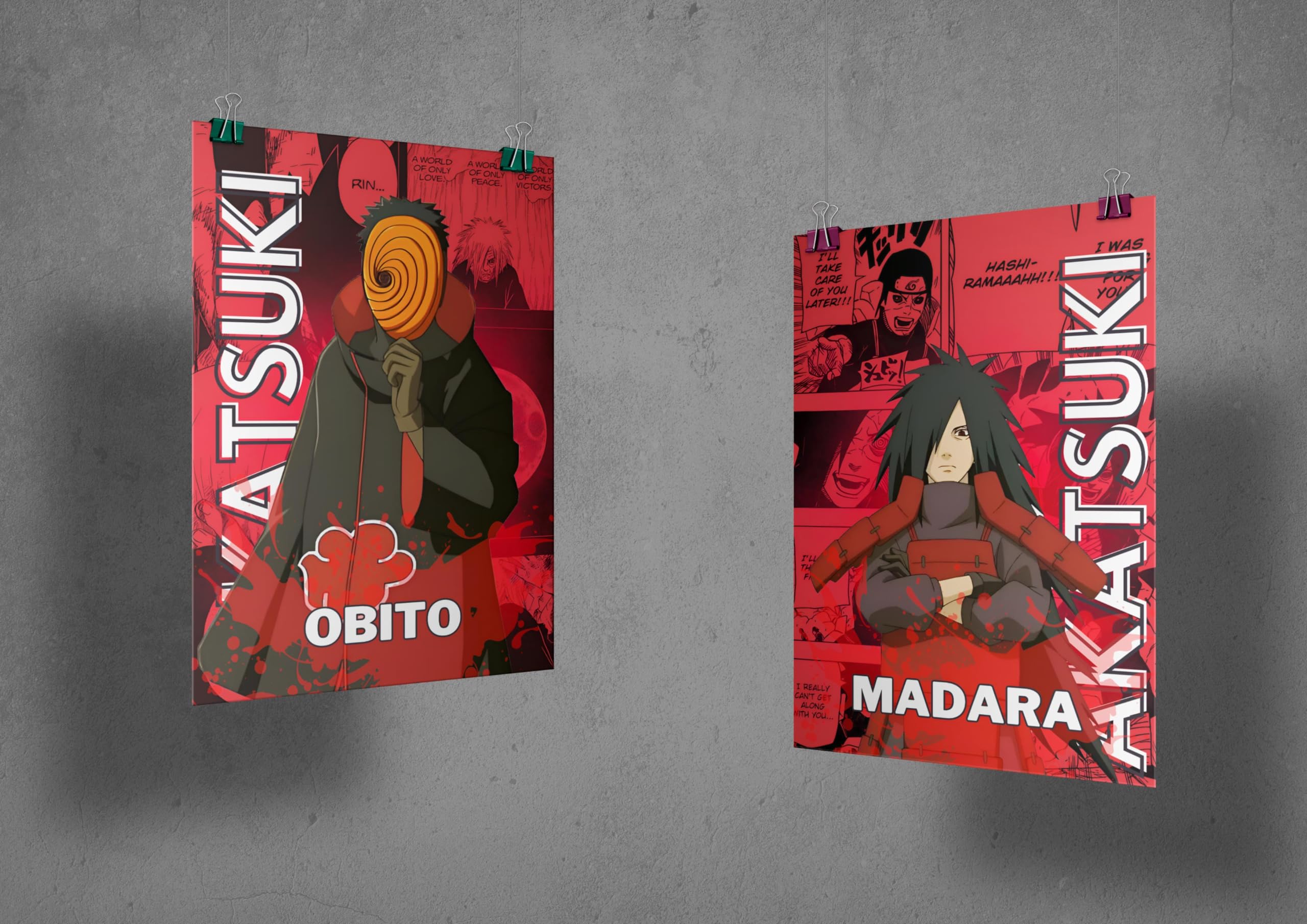 Gatmos - Akatsuki Poster from Naruto Shippuden - Set Of 12