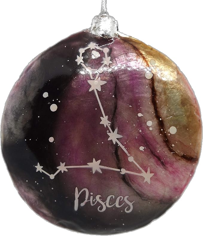 OnHoliday Zodiac Sign Pisces Astrology Christmas Tree Ornament