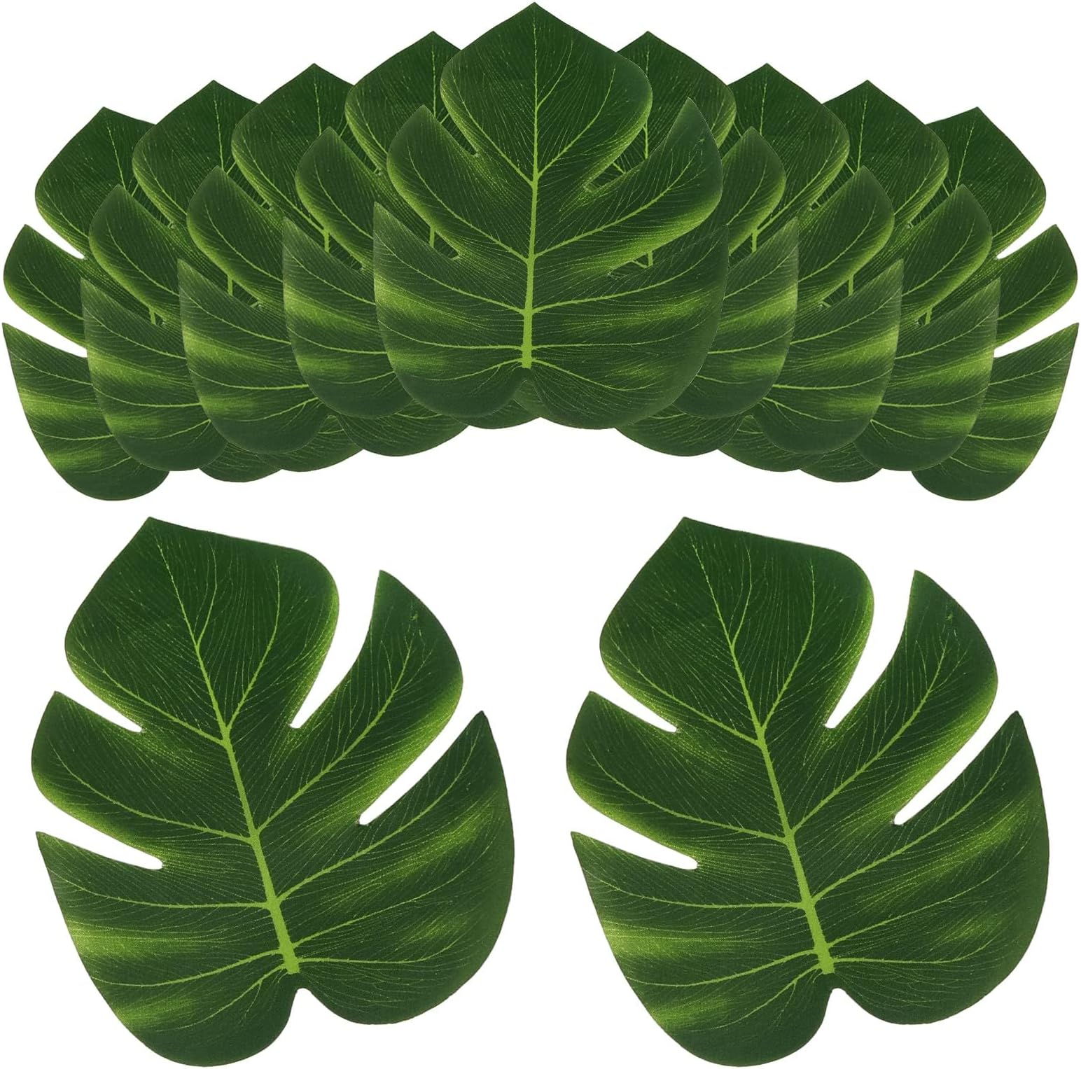 2er Set Dschungel Girlanden - Wiederverwendbare Palmblatt-Deko Für Hawaii-Partys