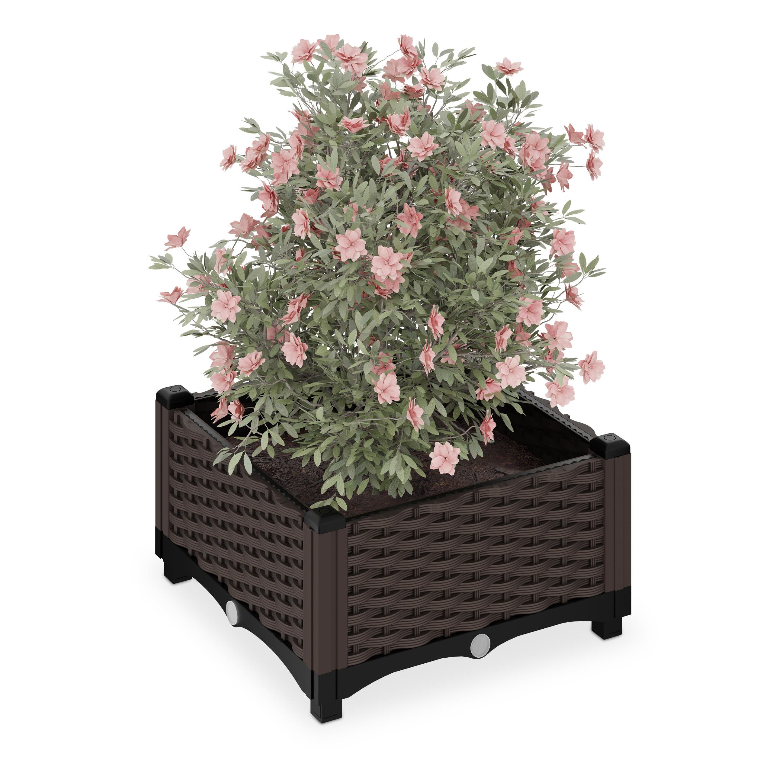 WILK Plantenbak rattan bruin 70 x 38 x 40 cm kopen