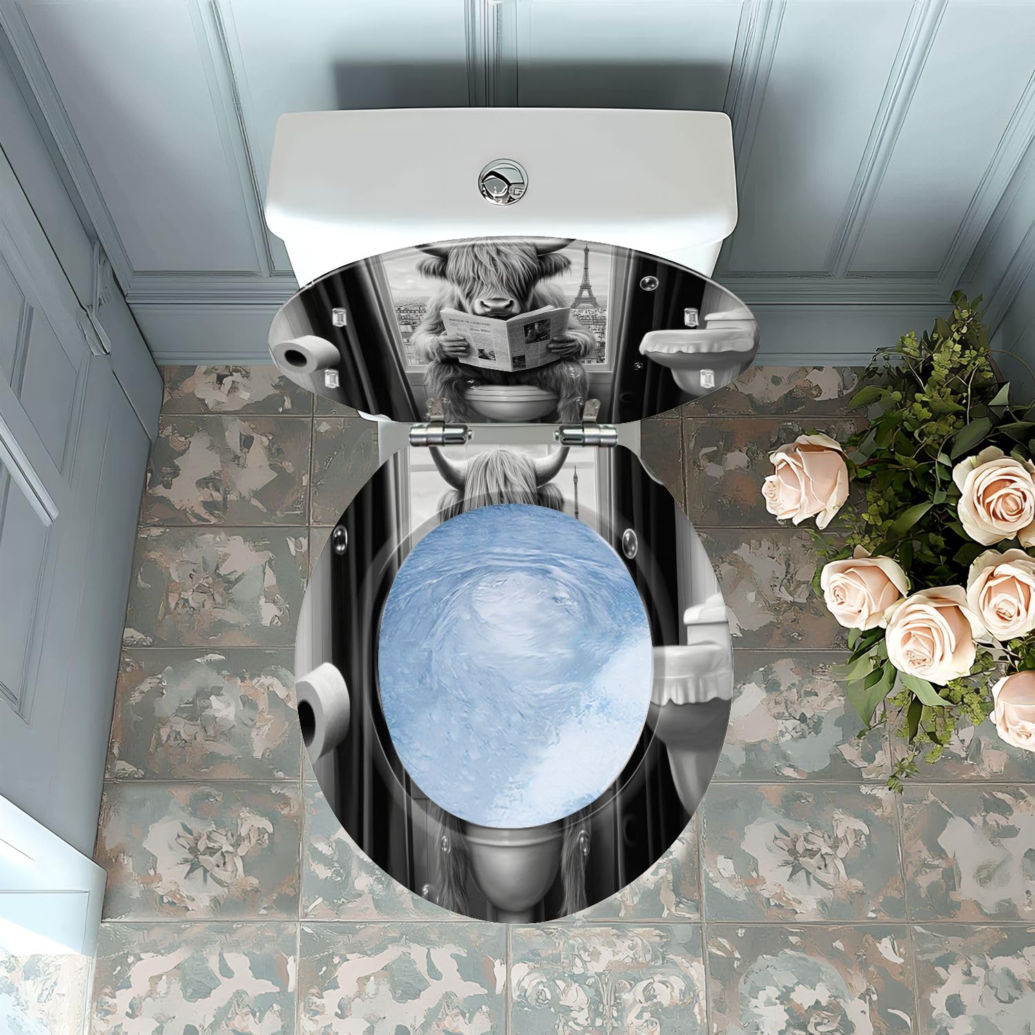 Sedile WC generico in resina a sgancio rapido per bagno