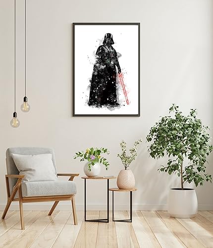Miniatura 4 de Póster de Star Wars para paredes póster de Star Wars impresiones de acuarela sin marco 8 x 10 pulgadas decoración de habitación de niños arte de