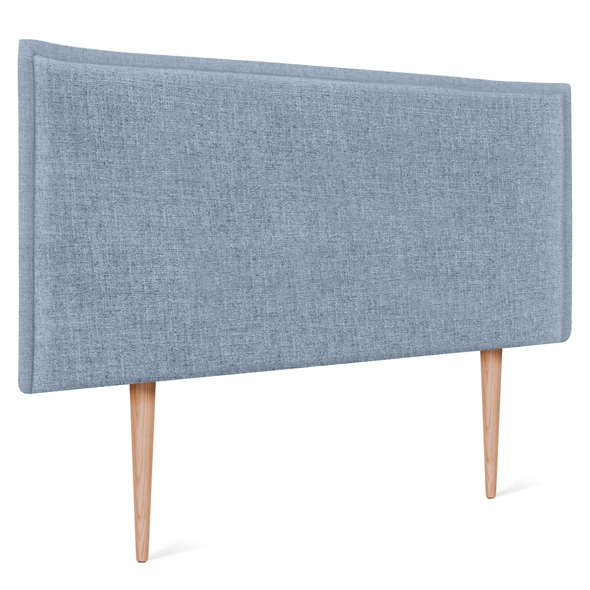 DHOME Solid Natural Linen Headboard with Trim Upholstered Headboard Bed Bedroom Modern Top Trending (Natural Linen, 160 x 105 cm with Legs (Beds 150/160)) — view 46