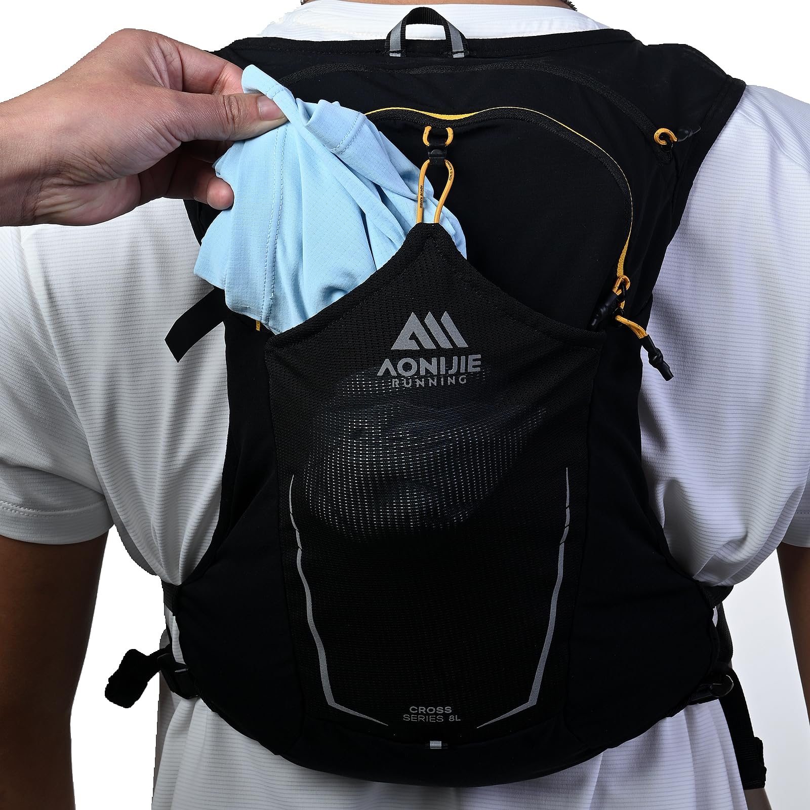 AONIJIE Lightweight Running Hydration Vest Backpack 5.5L Gray For Women And Men | Buy Now With - View #2