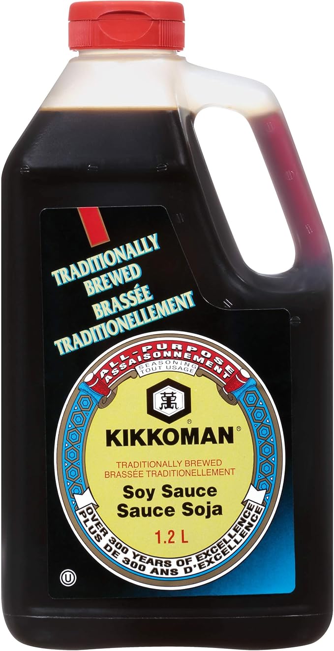 KIKKOMAN BRAND Soy Sauce, Traditionally Brewed,1200ml ...