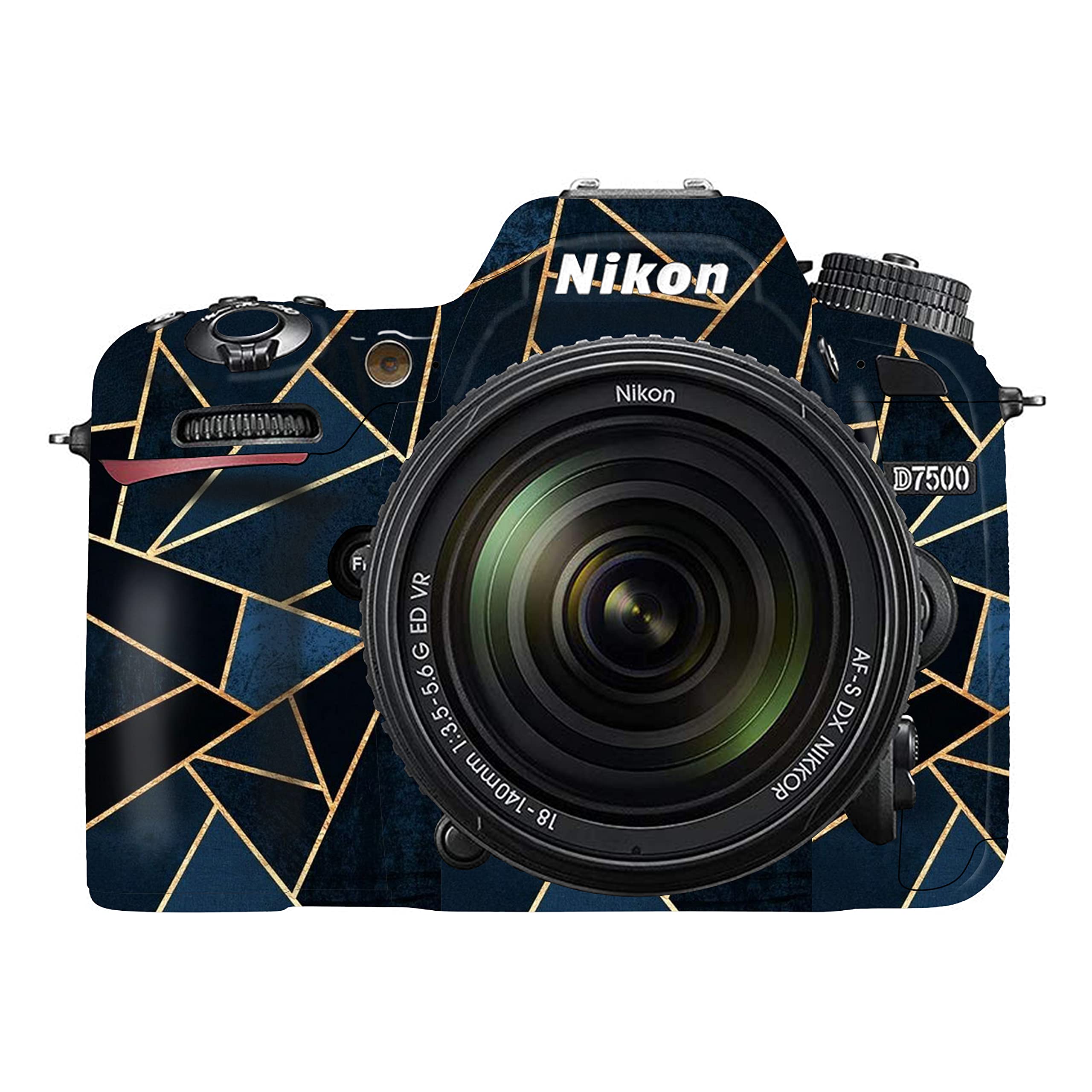 WRAPTURE. Premium DSLR Camera Scratchproof Protective Skin for Nikon D7500 - No Residue Removal, Bubble Free, Scratch Resistant, Stretchable, HD Quality Printed - HDCS-Nikon-D7500 (Design 09)