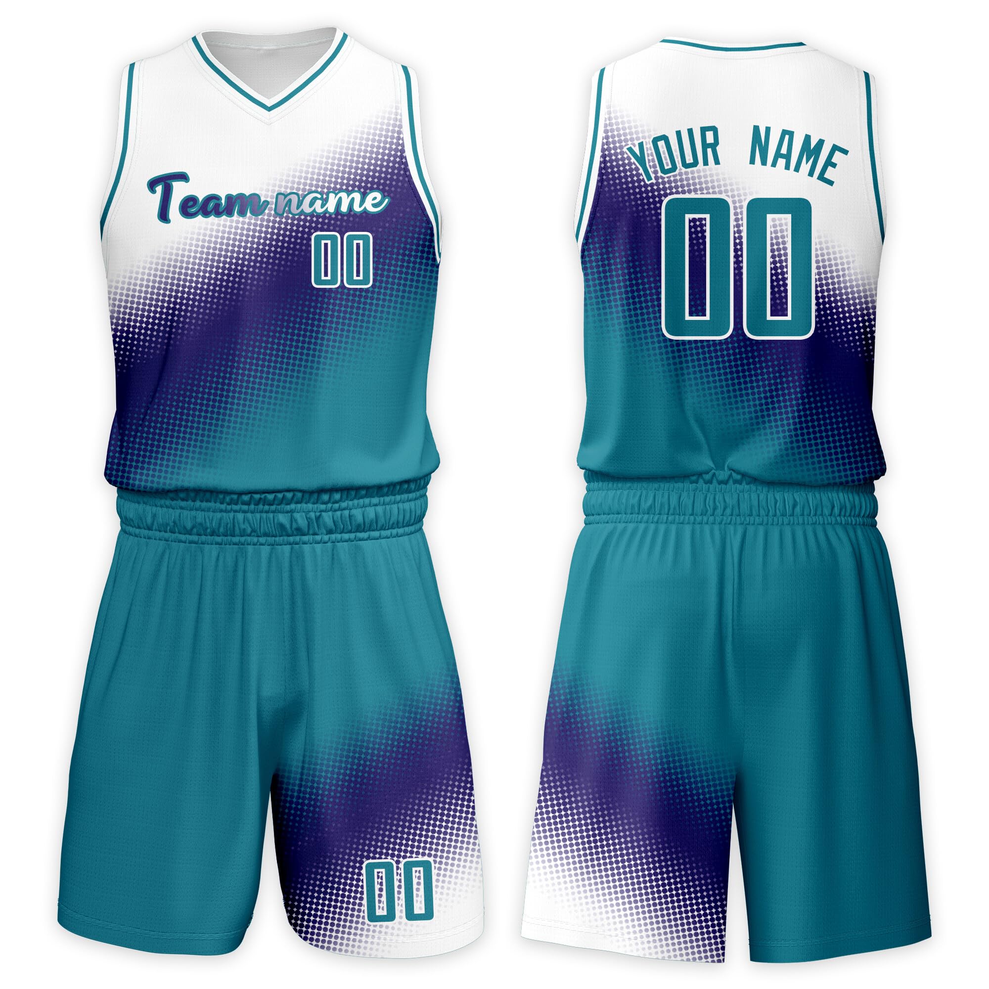 Custom Basketball Jersey Suit Men Women Youth Kids Kit Personized Name Number Jersey/Shorts Uniform Boys Girls Fans Gift